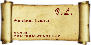 Verebes Laura névjegykártya